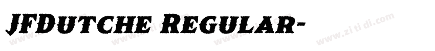 JFDutche Regular字体转换